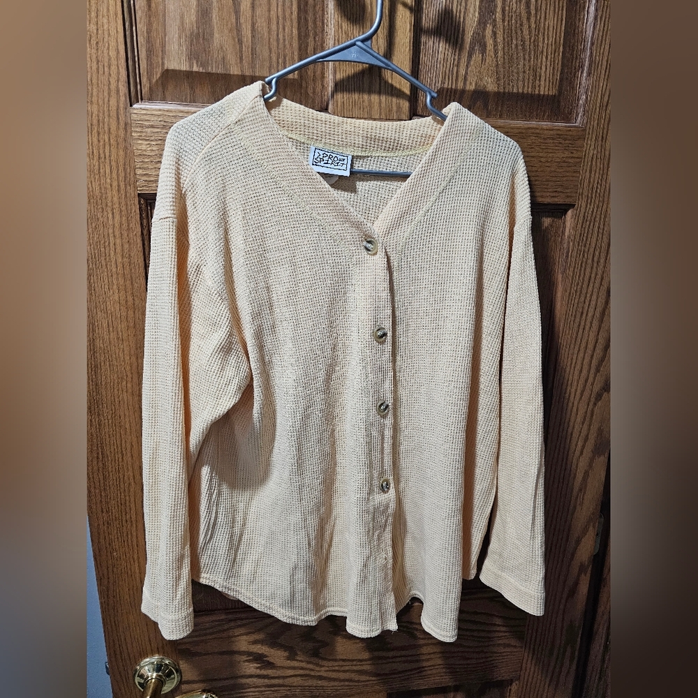 Spirit Women's Tan Button-Up Top